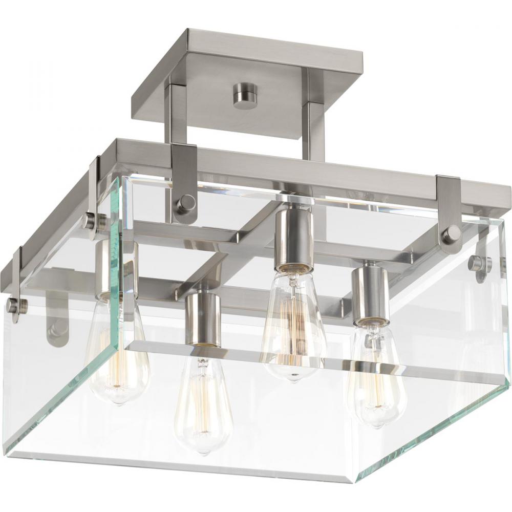 Glayse Collection Five-Light Antique Bronze Clear Glass Luxe